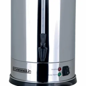 Percolator Dubbelwandig - RVS - Geen Filters Nodig - Ø210x(H)370mm - 48 Kopjes - 6,8 Liter Tijdelijk Beschikbaar