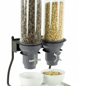 Graandispenser Metaal - 2 ABS Buizen x 3 Liter - 300x390x640(h)mm Gratis Retour