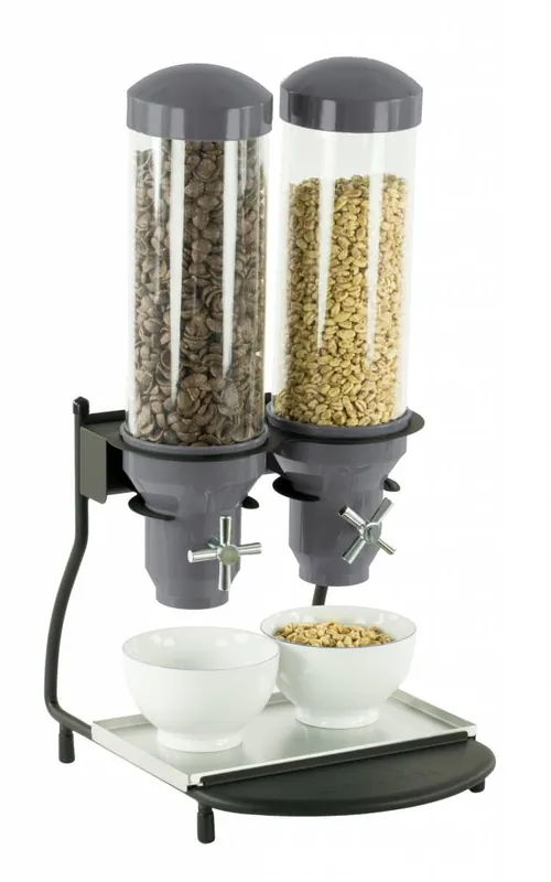 Graandispenser Metaal - 2 ABS Buizen x 3 Liter - 300x390x640(h)mm Gratis Retour
