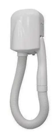 Hotel Haardroger MINI - 700W - Wit ABS - 2 Standen - 180x120x90mm Hete Deal
