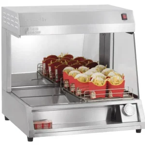 Frites Warmhoudunit - 7 Rekjes - 1kW - 680x600x665(h)mm Op = Op