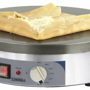 Nieuw Crêpes Bakplaat RVS - 2,7kW/230V - Ø400mm