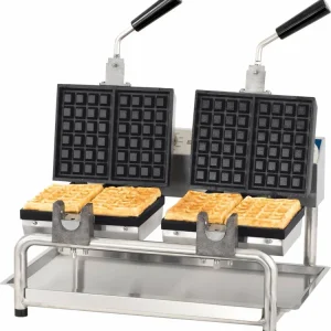 Op = Op Dubbele Draaibare Brusselse Wafelijzer - 3600W - 585x580x(H)305mm