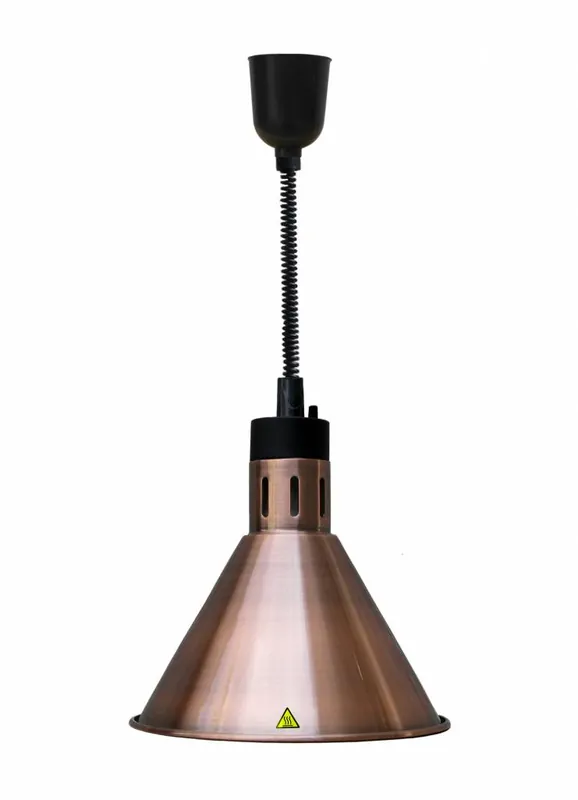 Populair Warmhoudlamp Brons - Verstelbaar Snoer - Ø275x(H)600/1800mm