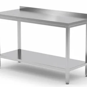Koop Vandaag RVS Werktafel + Bodemschap + Spatrand HEAVY DUTY 400(b)x600(d)x885(h)mm