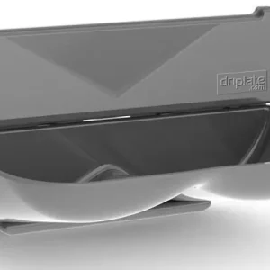 Universele Lekbak / Wateropvangbak voor Handdrogers - ABS Polycarbonaat - Grijs Hoge Kwaliteit