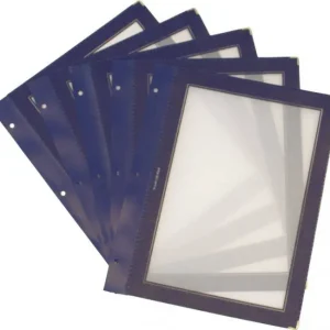 Inserts voor WOOD Menukaart - Blauw A4 - per 5 stuks Gereduceerde Prijs