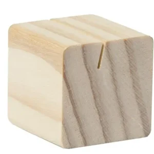 Snelle Levering Houten Stands - voor Krijtbord Pricetags (excl.) - Per 6 stuks