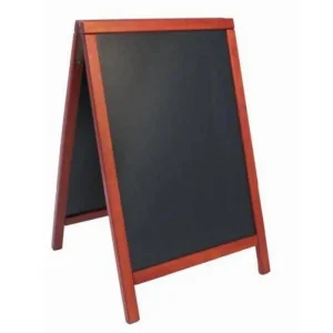 Stoepbord 100% Hardhout Mahogany - Duplo 55x85 - DELUXE Dagaanbieding