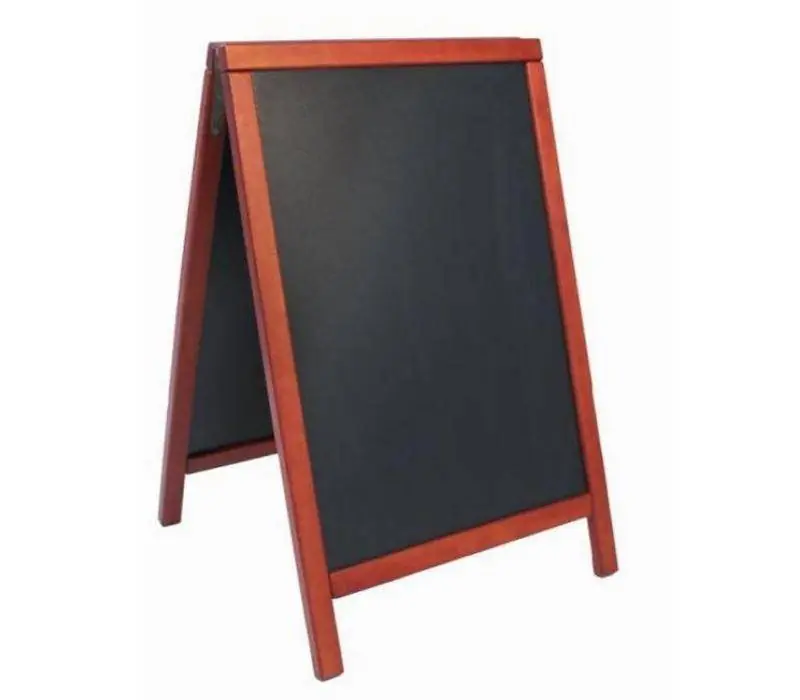 Stoepbord 100% Hardhout Mahogany - Duplo 55x85 - DELUXE Dagaanbieding