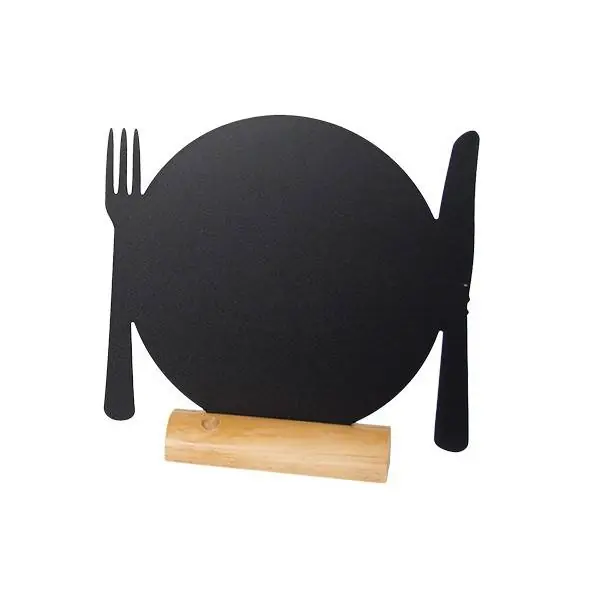 Tafelkrijtbord Wood Silhouet Bord Incl. Krijtstift Premium