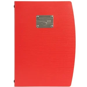 Betrouwbaar Menukaart Rio A4 - Rood met Bestek - 4 x A4 enkel Pagina's