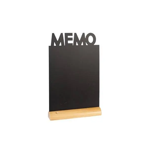 Tafelkrijtbord Wood Silhouet Memo Incl. Krijtstift Exclusieve Aanbieding