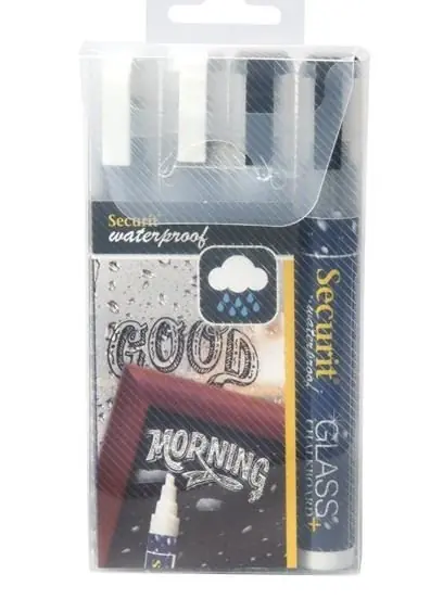 Shop Nu Waterproof Krijtstiften 2x Zwart, 2x Wit - 2-6mm - 4 Stuks