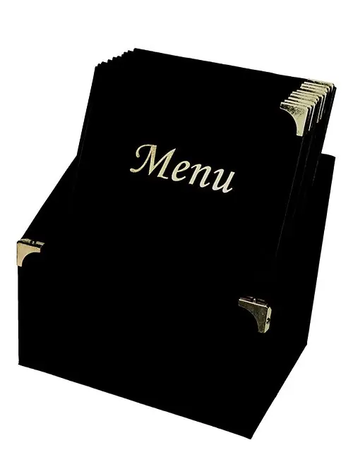 Box met 10 menukaarten - Zwart Basic A4 Express Levering