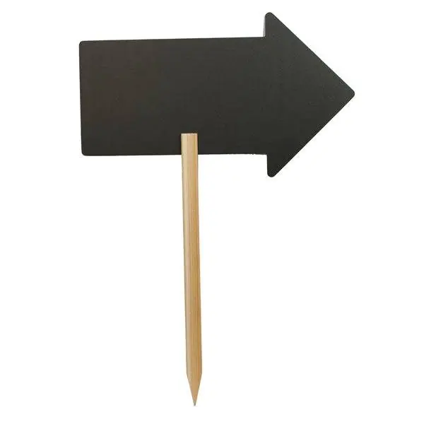 Hoge Kwaliteit Silhouet Krijtbord Pijl op stok - Incl 1 Krijtstift
