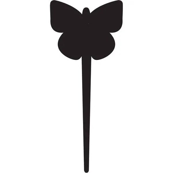 Gecertificeerd Tag Silhouet Vlinder 5 x - Incl 1 Krijtstift