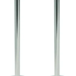 Afzetpaaltje Chroom Classic 10 kg - (h)100cm - MEEST VERKOCHT! - Per 2 Stuks Gecertificeerd
