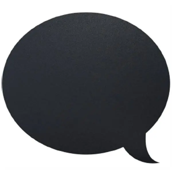 Op = Op Silhouet Wandkrijtbord Bubbel Incl. Krijtstift