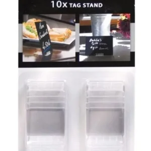 Acryl Stands Transparant - voor Krijtbord Pricetags (excl.) - Per 10 stuks Superprijs