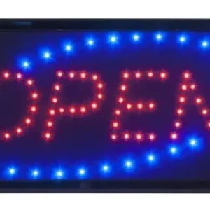 Hoge Kwaliteit LED Bord 'OPEN' - 48x24x2cm
