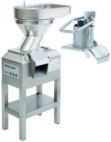 Lage Prijs Groentesnijder - Robot Coupe CL60-2 - 2 Openingen - 400V - Hefboom - 2 Snelheden: 375 & 750 RPM