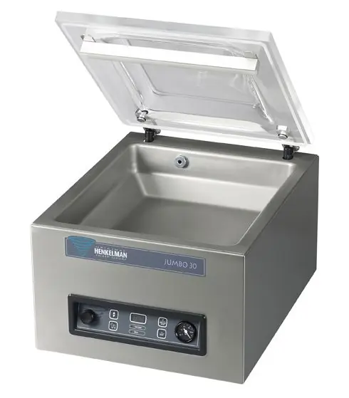 Koopje Vacuummachine Jumbo 30 - Henkelman - 008m3 / 20-40 sec - Afm. Kamer 370x350x(h)150mm