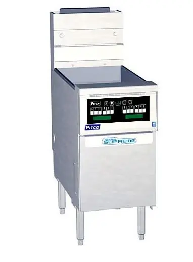 Friteuse Gas Computer - Pitco Solstice Supreme SSH55 - 23kW - Olie 23Kg - 75Kg/u - 397x875x864(h)mm Aanbieding