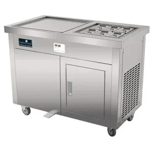 Actieprijs IJsteppanyaki RVS met Garneerunit 6x GN1/9 - Digitaal - 230V/1500W - 1160x640x960(h)mm