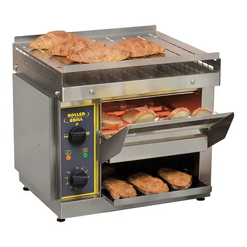 Transportband Broodrooster - roestvrij staal - 540 stuks/stuk - 230V/2,65kW - 48(h)x58x52cm Rechtstreeks Van De Fabrikant