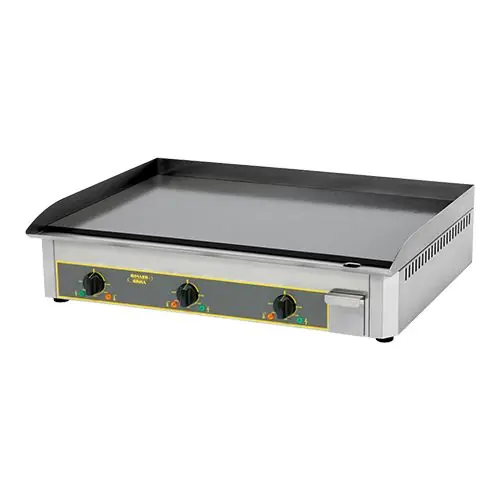 Elektrische bakplaat - 90x40cm - soepel - 3 zones - 19(h)x45x92cm Express Levering