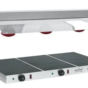 Warmhoudplaat keramisch met brug - GN3/1 - Incl. Infraroodlampen - 1200W - 1080x580x570(h)mm Weekendaanbieding