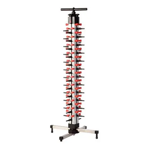 Bordenrek tafelmodel - verstelbare bandjes - 48 platen Koopje