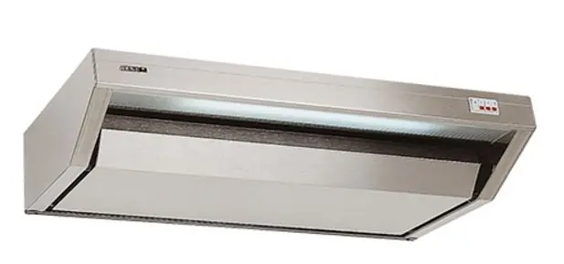RVS afzuigkap met motor en verlichting - 600x520x(h)170mm Weekendaanbieding