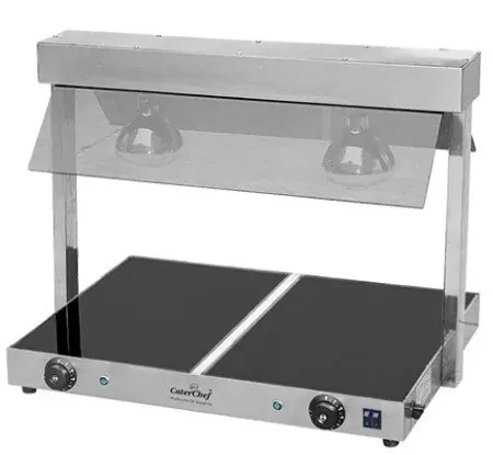 Uitverkoop Warmhoudplaat Keramisch - GN2/1 - Incl. Infraroodlampen - 800W - 730x580x570(h)mm - Copy