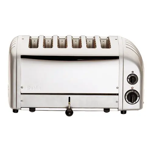 Broodrooster - Broodrooster - Zilver - 6 slots Fabrieksprijs