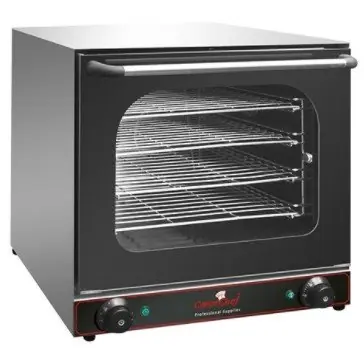 Heteluchtoven RVS - 4 Roosters - 2670W - 600x600x570(h)mm Direct Beschikbaar