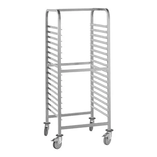 Plankenwagen - Roestvrij staal - 4 zwenkwielen - 17xGN2/1 Premium