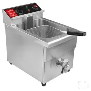 Lage Prijs Inductie Friteuse Met Aftapkraan - 8 Liter - 3.5 kW - 280x410x(H)300mm
