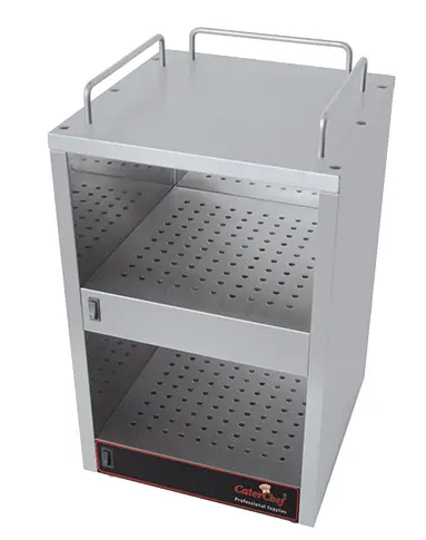 Fabrieksprijs Caterchef Kopjeswarmer Roestvrijstaal - 2x 70W - 320x320x(H)560mm