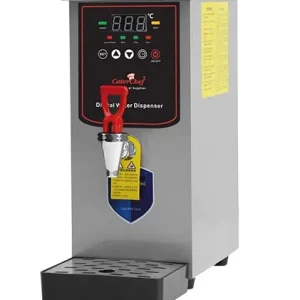 Heetwaterapparaat met Aftapkraan en Lekbak - 185x365x(h)520mm - 25 liter Per uur Op = Op