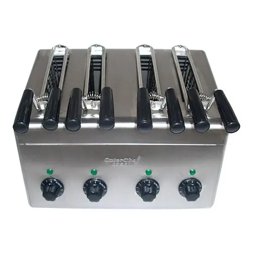 Fabrieksprijs Tosti apparaat 4 klems voor direct gebruik - 31x38x(H)29cm - 2400W