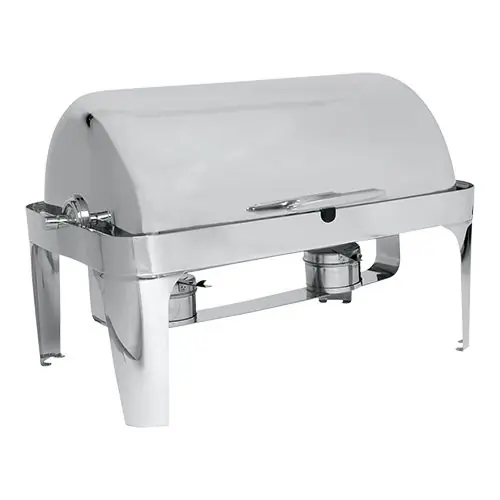 Chafing Dish met roldeksel - Roestvrij staal - 1/1GN Direct Beschikbaar