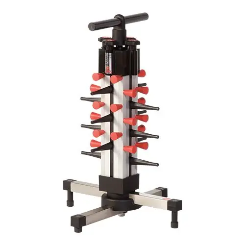 Bordenrek tafelmodel - verstelbare bandjes - 12 borden Premium