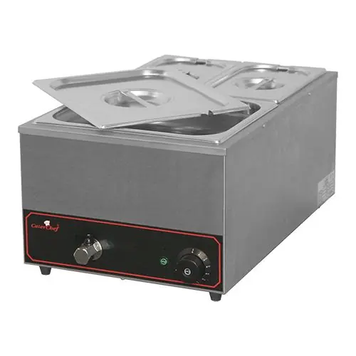 Uitverkoop Bain Marie - GN1/1-150mm - 2xGN1/4 + 1xGN1/2