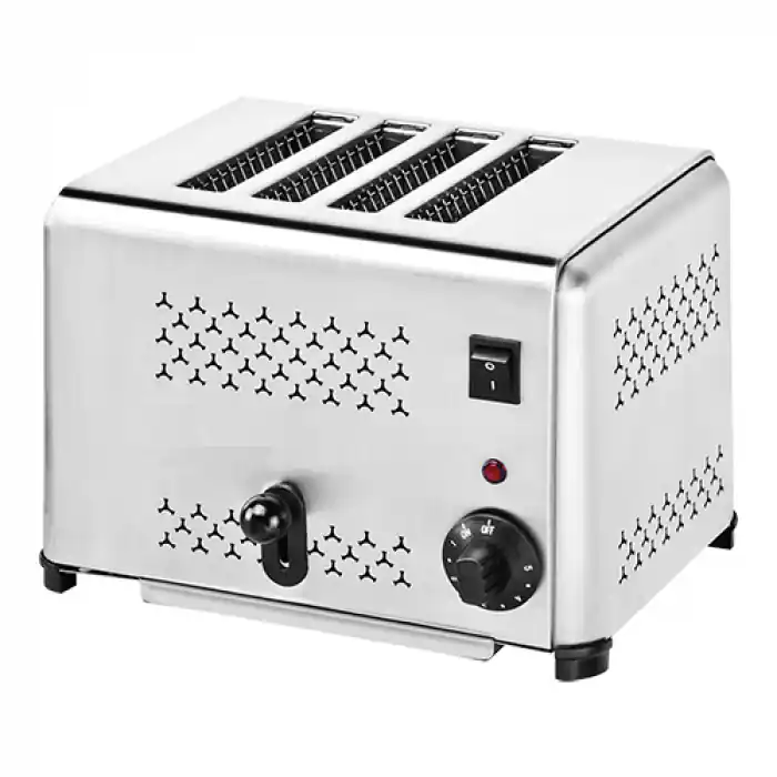 Broodrooster RVS 4 sleuven - 37x21x(H)23cm - 2000W Koop Online