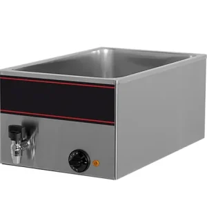 Nieuw Bain-Marie RVS met Tapkraan - 1/1GN - 1000Watt - 540x340x(H)230mm