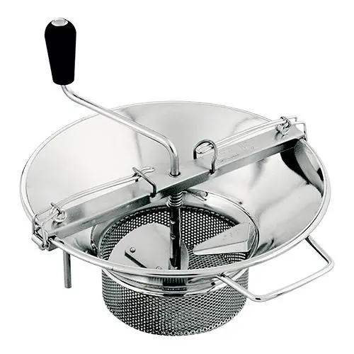 Groentenzeef - Zeefinzet 2mm - Zeefinzet Ø18cm - Zwart - Ø37cm Veilige Betaling