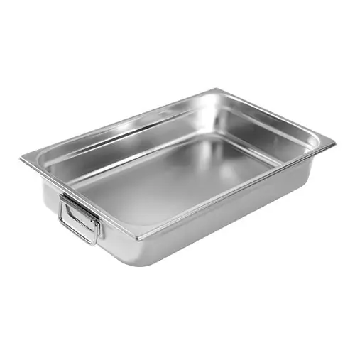 Express Levering koekenpan - sandwichbodem - Beweegbare handgrepen - Roestvrij staal - 15(h)x1/1GN