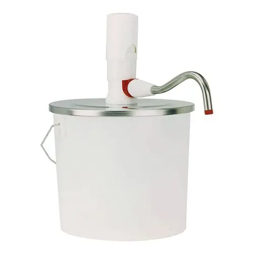 Emmer Dispenser ABS - 10 Liter - Kunststof - RVS Deksel - 26,5cm Premium